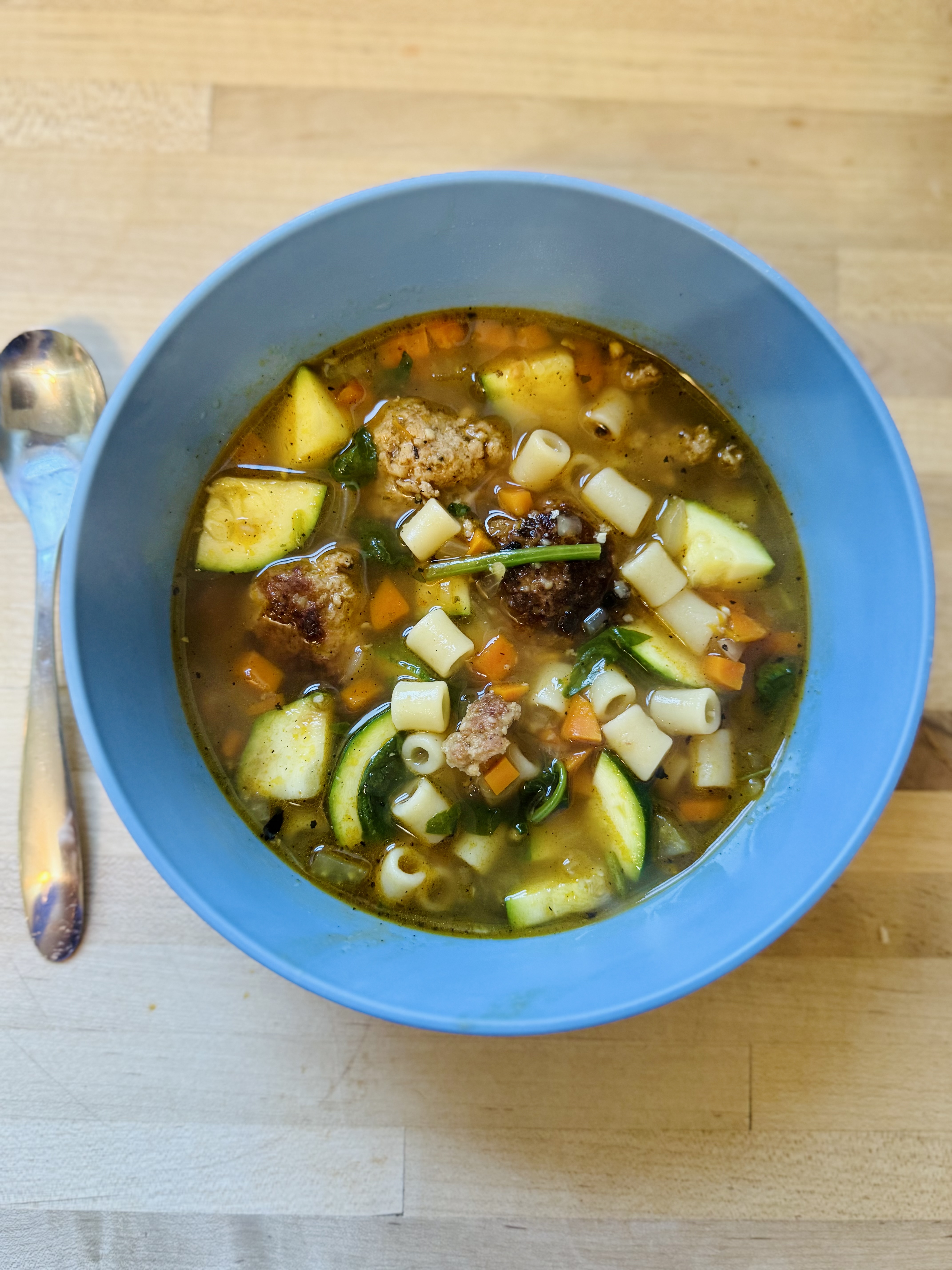 Summer Minestrone Soup with Turkey Meatballs – A Fresh Taste of Summer
