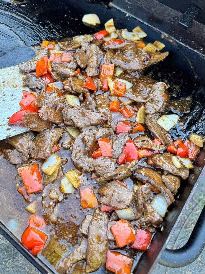 AOOC Beijing Beef on the Blackstone — We Ate off Plastic Plates and I Regret Nothing 😄