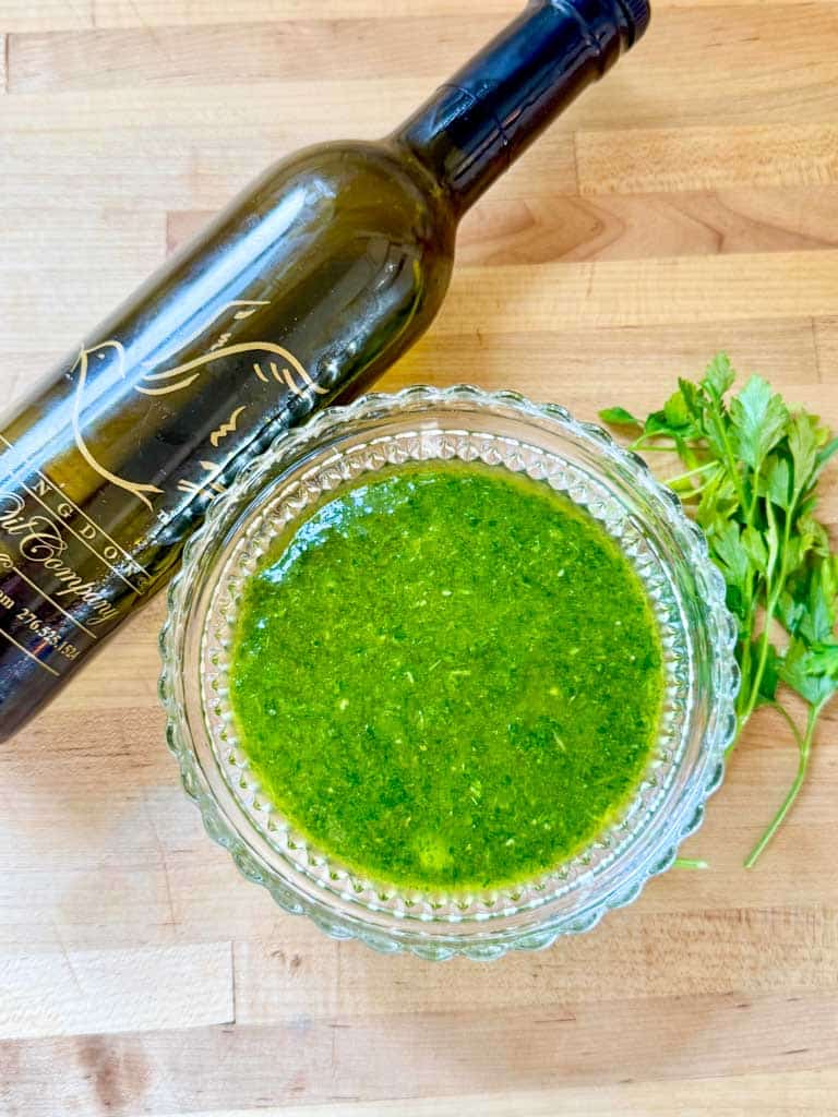 Bright & Garlicky Chimichurri Sauce